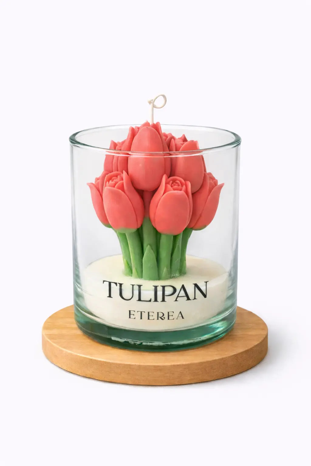 Vela de Tulipanes Roja ETEREA