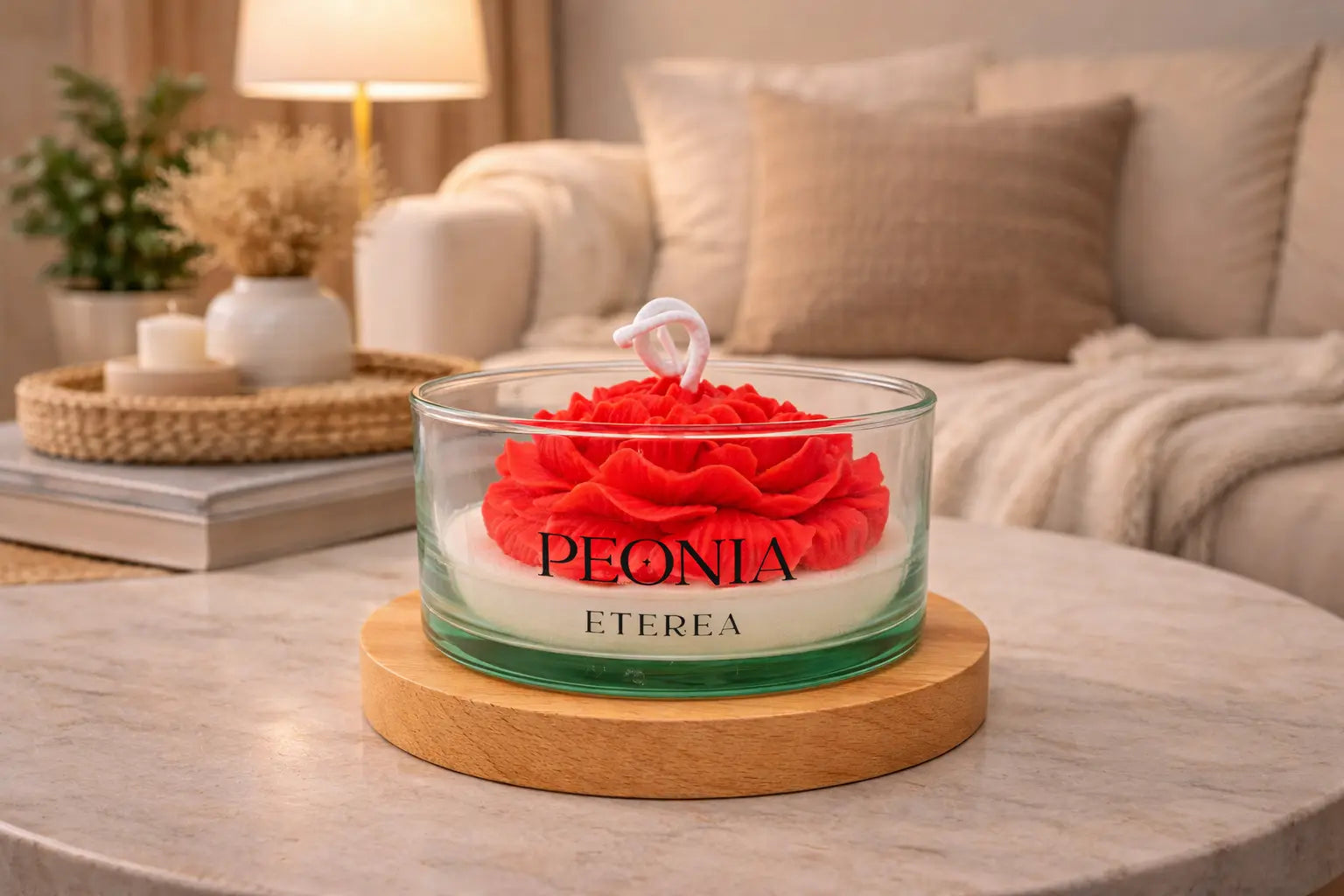 Vela Peonia Roja ETEREA