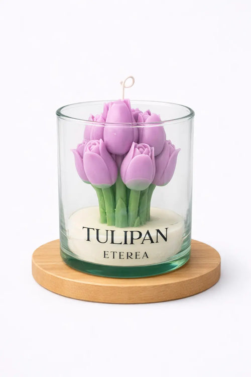 Vela de Tulipanes Morada ETEREA