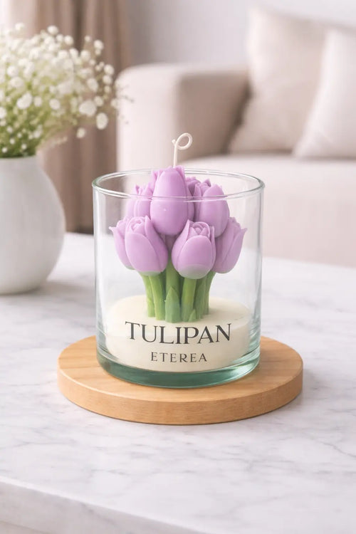 Vela de Tulipanes Morada ETEREA