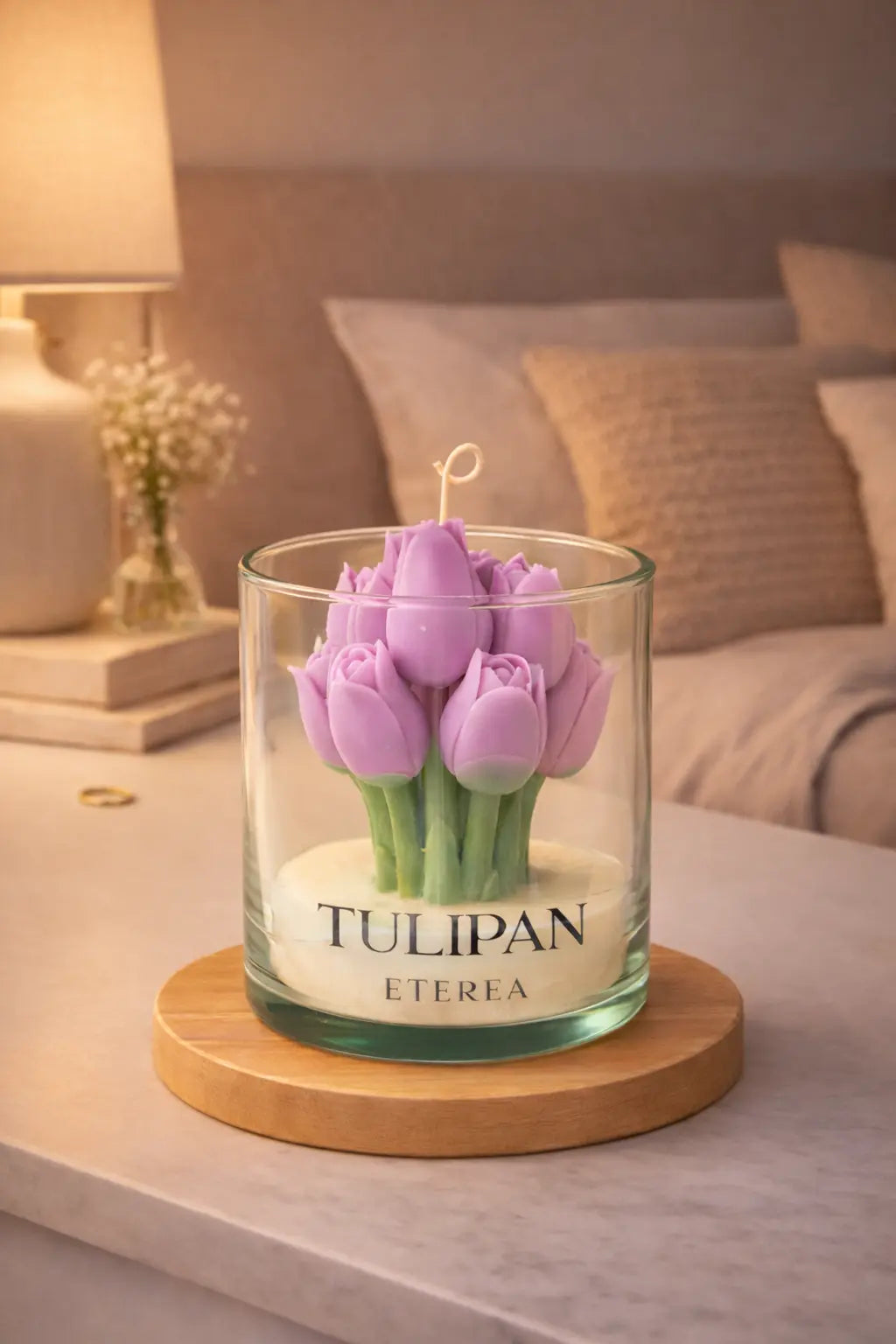 Vela de Tulipanes Morada ETEREA