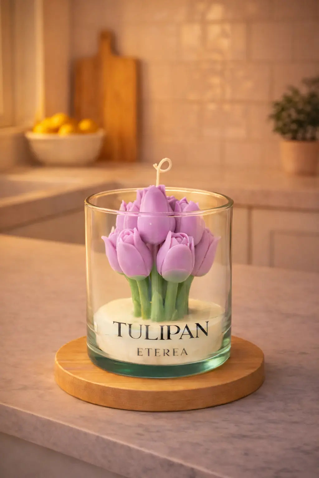 Vela de Tulipanes Morada ETEREA