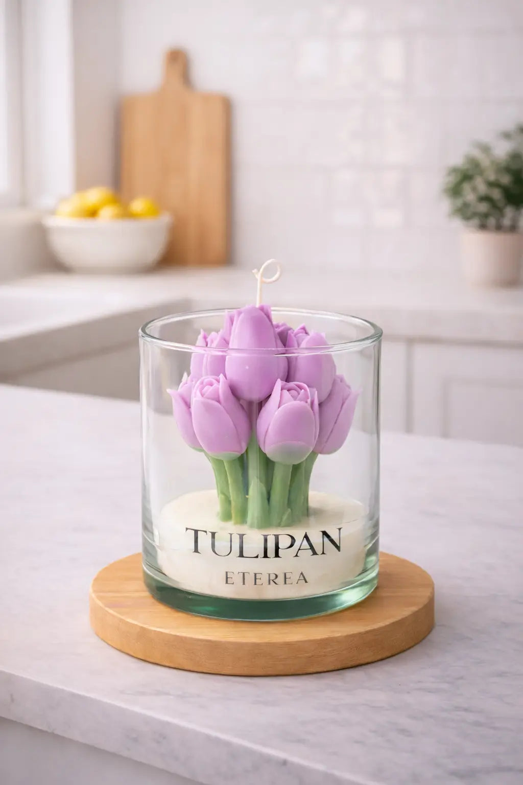 Vela de Tulipanes Morada ETEREA
