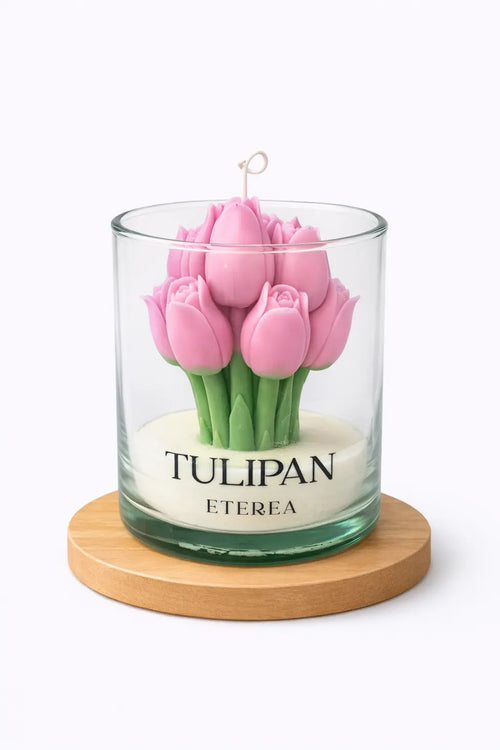 Vela De Tulipanes Rosa ETEREA