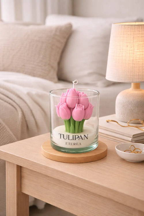 Vela De Tulipanes Rosa ETEREA