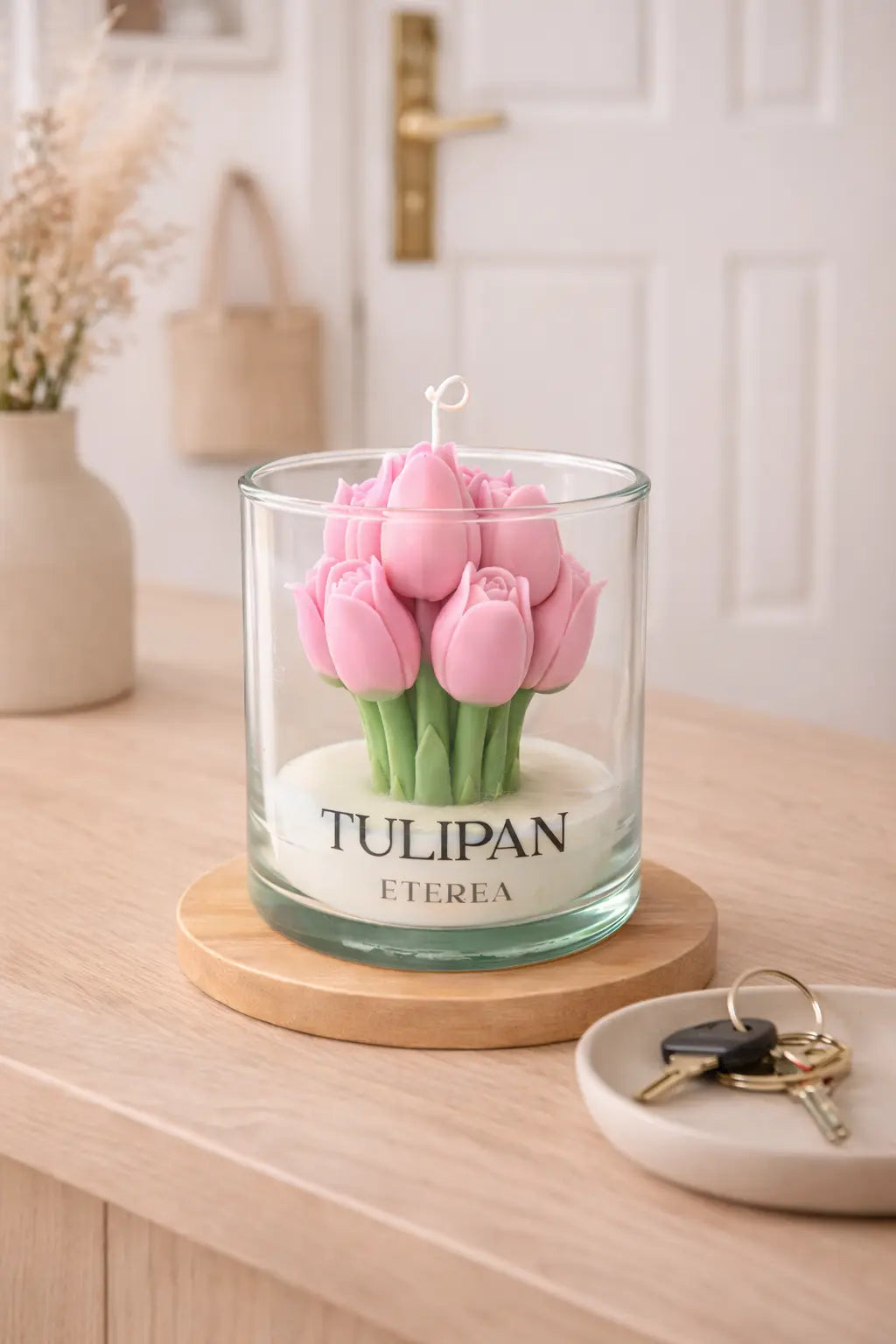 Vela De Tulipanes Rosa ETEREA