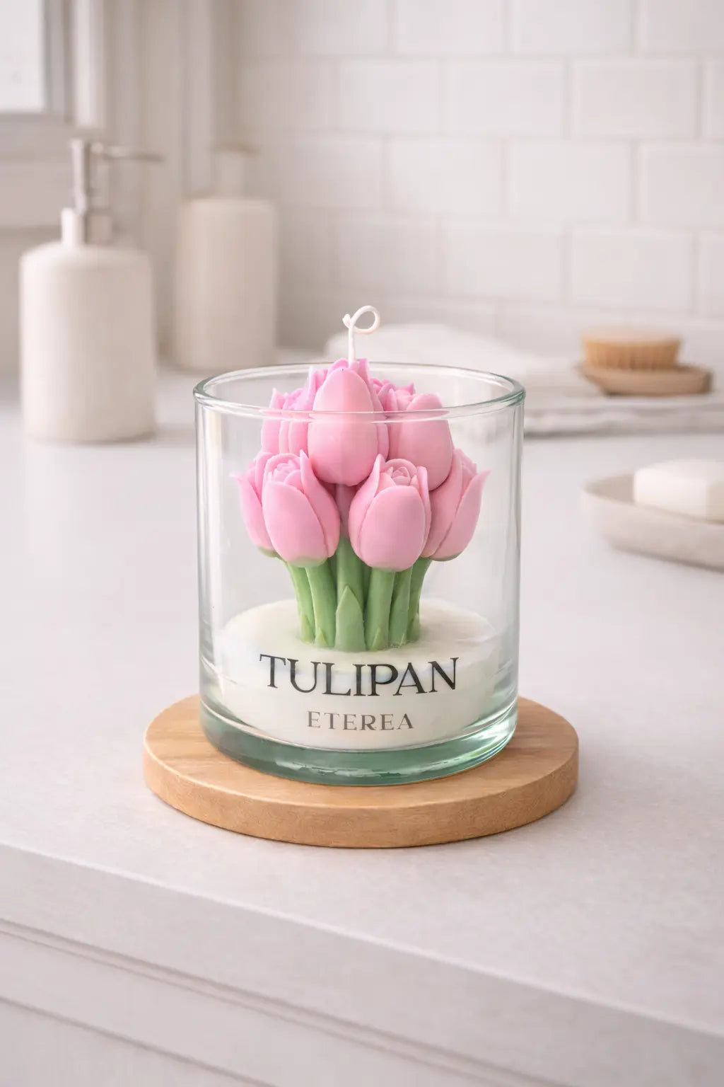 Vela De Tulipanes Rosa ETEREA