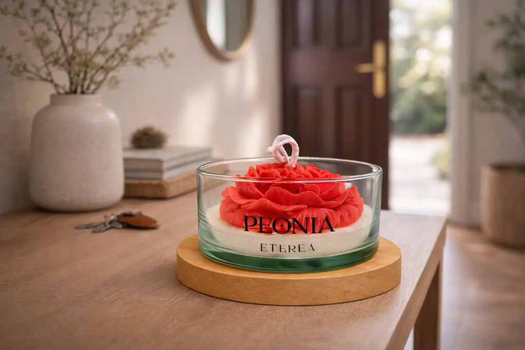 Vela Peonia Roja ETEREA