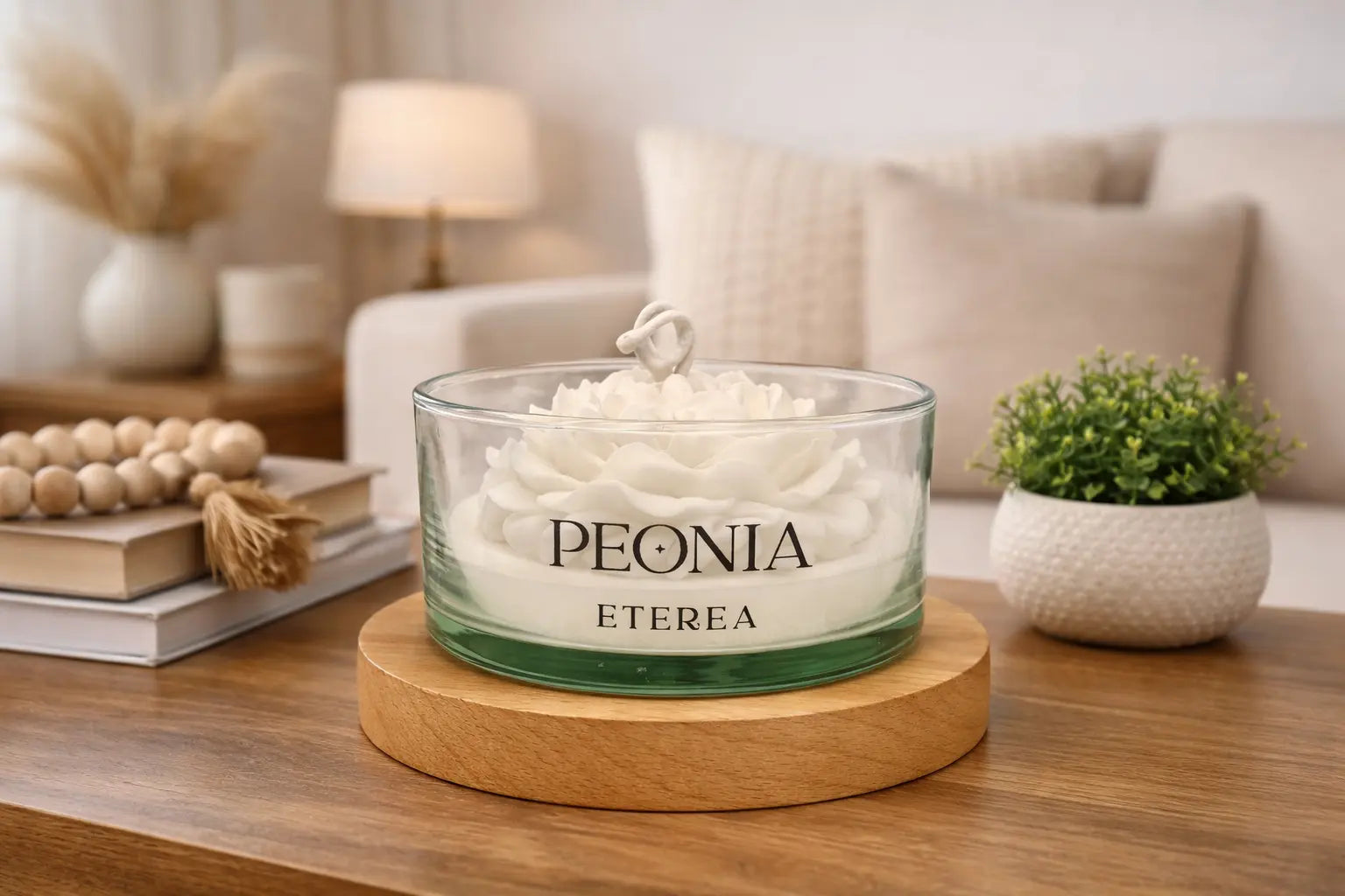 Vela Peonia Blanca ETEREA