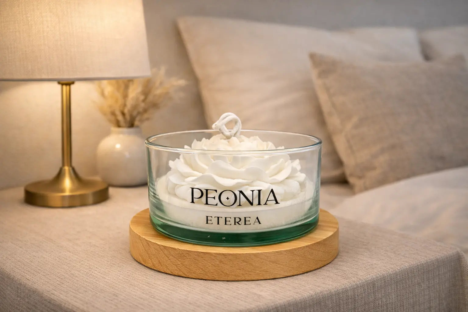 Vela Peonia Blanca ETEREA